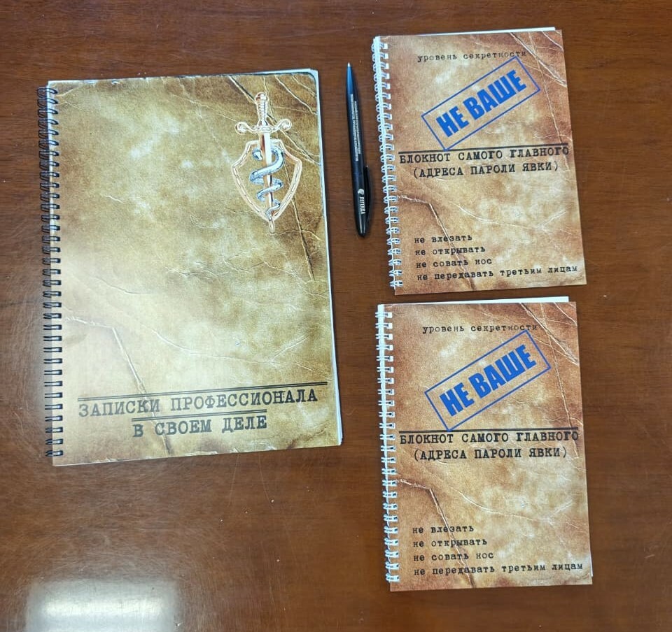 Набор блокнотов и ручка